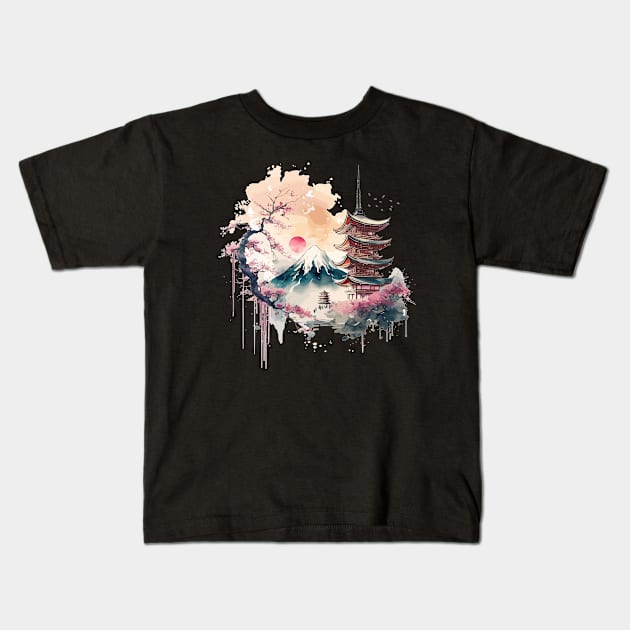 Japanese Kids T-Shirt by MBNEWS